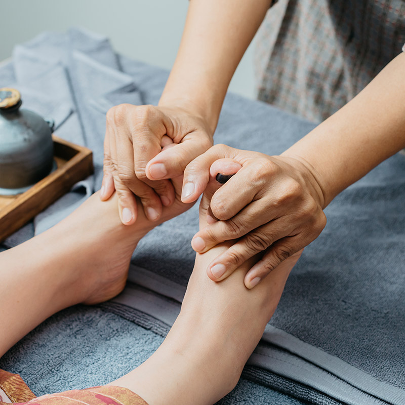 Foot massage methods and benefits